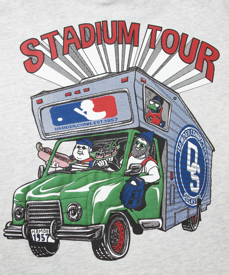 go slow caravan(ゴースローキャラバン) |DUCKSTER/ダックスター ピグメント クルースウェット《STUDIUM TOUR》(MENS)