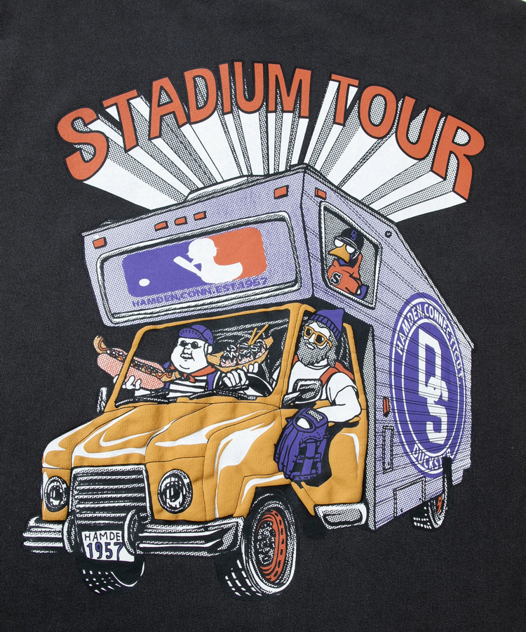go slow caravan(ゴースローキャラバン) |DUCKSTER/ダックスター ピグメント クルースウェット《STUDIUM TOUR》(MENS)