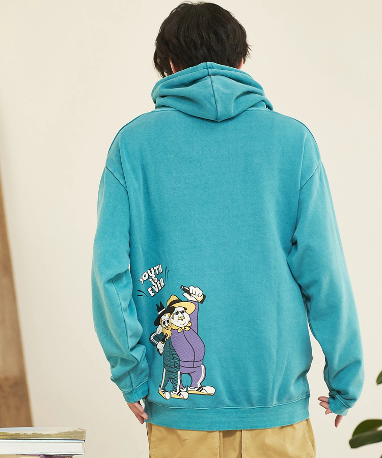 go slow caravan(ゴースローキャラバン) |DUCKSTER/ダックスター ピグメント パーカー《TEAM MATE》(MENS)