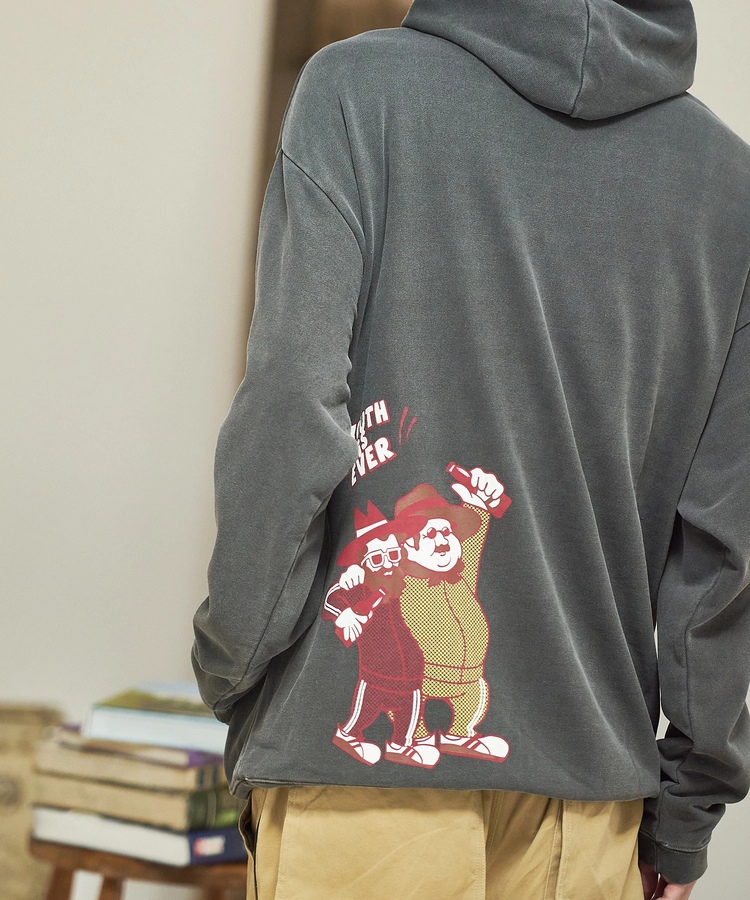 go slow caravan(ゴースローキャラバン) |DUCKSTER/ダックスター ピグメント パーカー《TEAM MATE》(MENS)