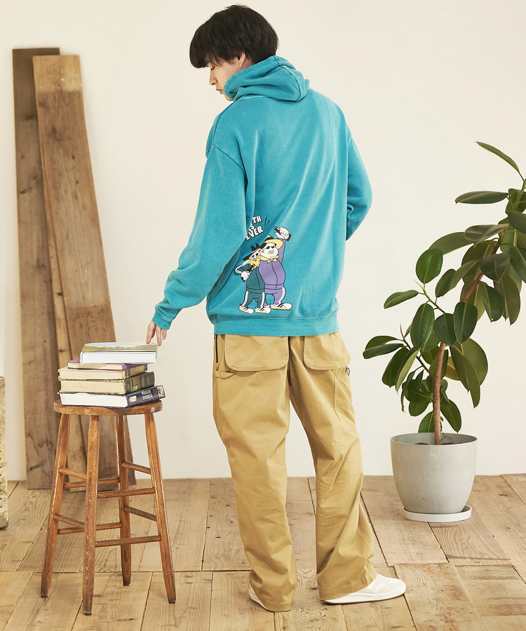 go slow caravan(ゴースローキャラバン) |DUCKSTER/ダックスター ピグメント パーカー《TEAM MATE》(MENS)