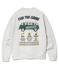 go slow caravan(ゴースローキャラバン) |DUCKSTER/ダックスター 刺繍/プリント クルーSW《FUN THE GAME》(MENS)