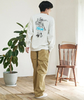 go slow caravan(ゴースローキャラバン) |DUCKSTER/ダックスター 刺繍/プリント クルーSW《HITCHHIKING》(MENS)