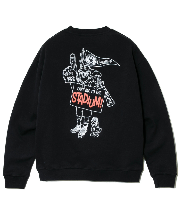 go slow caravan(ゴースローキャラバン) |DUCKSTER/ダックスター 刺繍/プリント クルーSW《HITCHHIKING》(MENS)