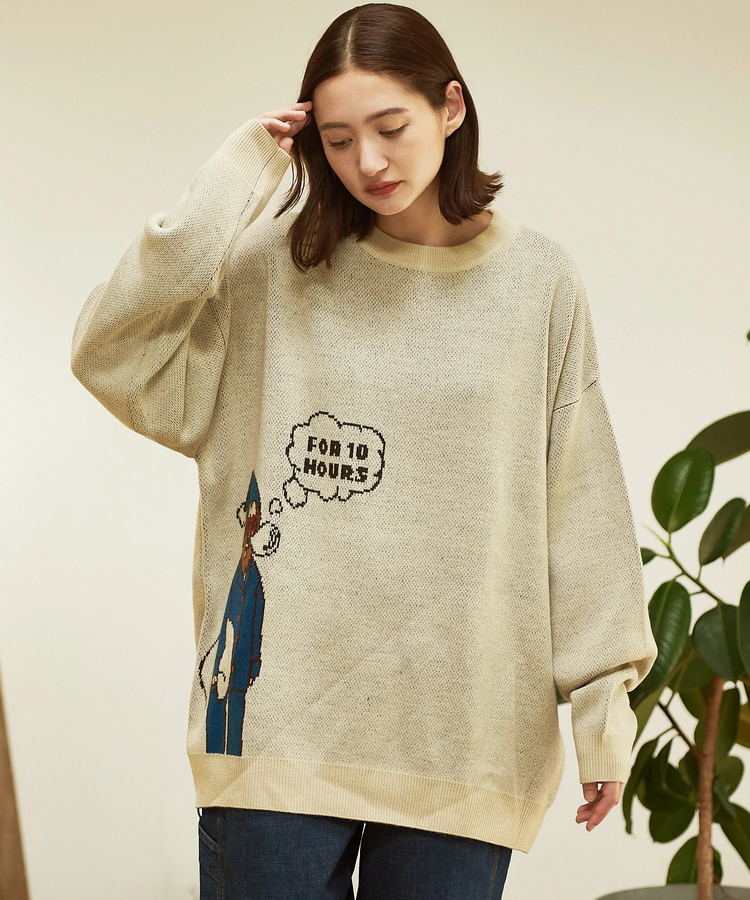 go slow caravan(ゴースローキャラバン) |DUCKSTER/ダックスター ジャガードニットセーター《LONG SLEEPER》(MENS)