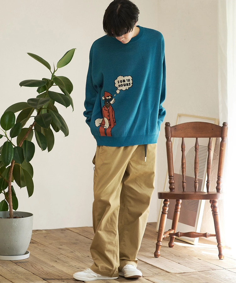 go slow caravan(ゴースローキャラバン) |DUCKSTER/ダックスター ジャガードニットセーター《LONG SLEEPER》(MENS)