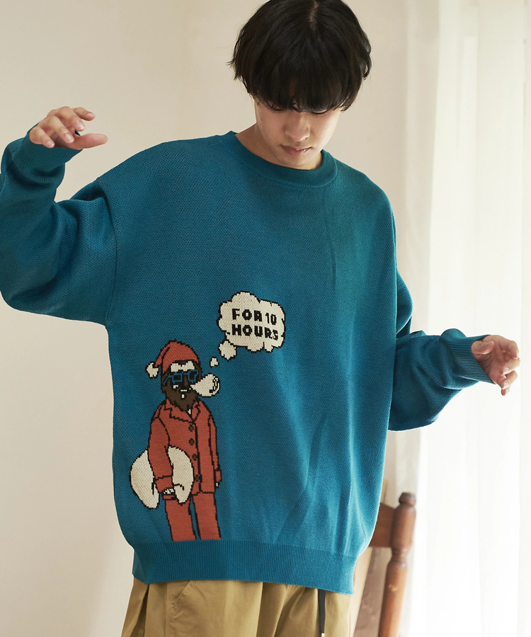 go slow caravan(ゴースローキャラバン) |DUCKSTER/ダックスター ジャガードニットセーター《LONG SLEEPER》(MENS)