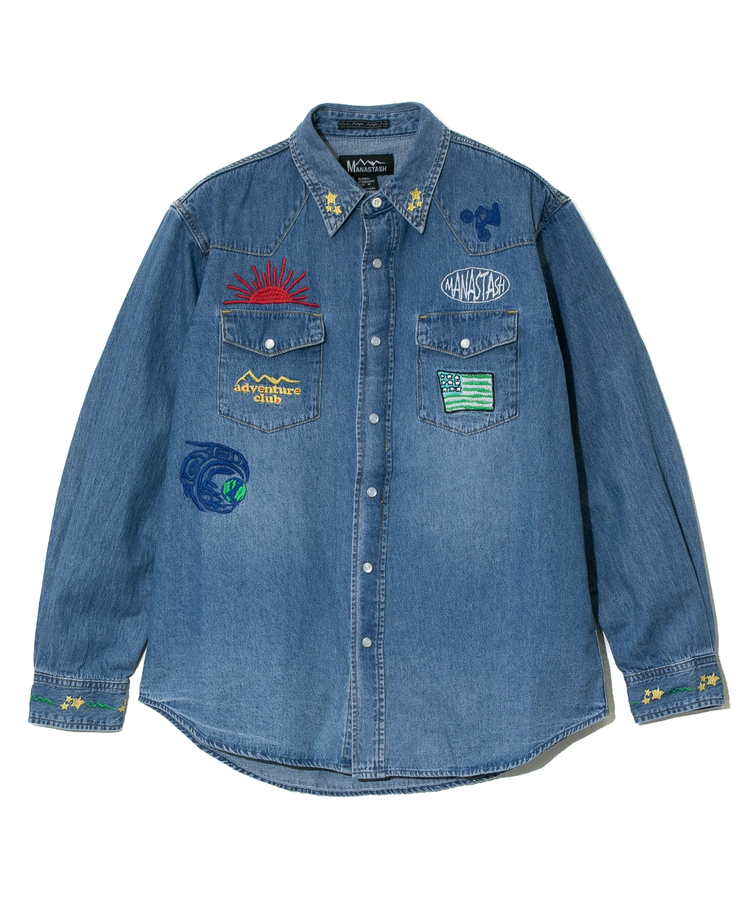 go slow caravan(ゴースローキャラバン) |MANASTASH/マナスタッシュ WESTERN EMB. SHIRT (MENS)