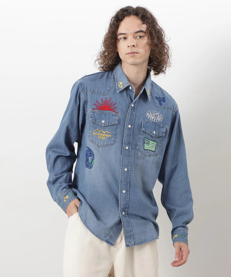 go slow caravan(ゴースローキャラバン) |MANASTASH/マナスタッシュ WESTERN EMB. SHIRT (MENS)