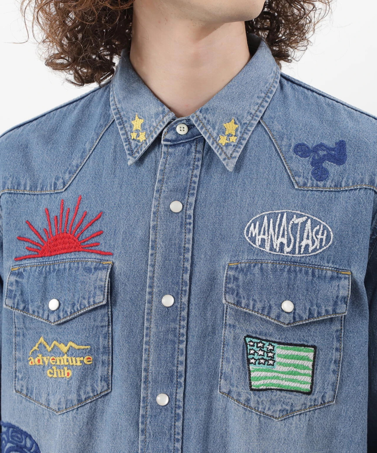 go slow caravan(ゴースローキャラバン) |MANASTASH/マナスタッシュ WESTERN EMB. SHIRT (MENS)