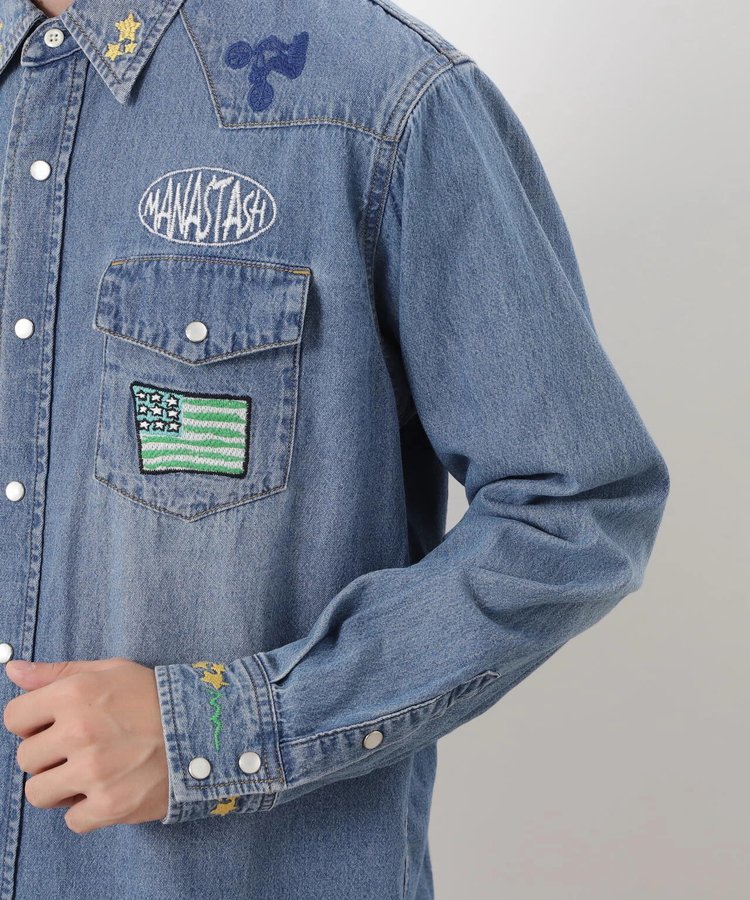 go slow caravan(ゴースローキャラバン) |MANASTASH/マナスタッシュ WESTERN EMB. SHIRT (MENS)