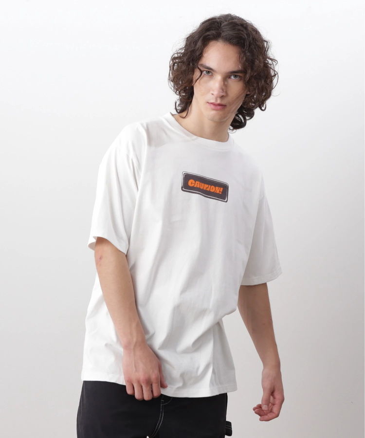 go slow caravan(ゴースローキャラバン) |MANASTASH/マナスタッシュ PUMICE TEE CAUTION! (MENS)