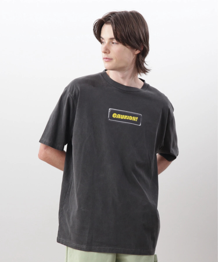 go slow caravan(ゴースローキャラバン) |MANASTASH/マナスタッシュ PUMICE TEE CAUTION! (MENS)