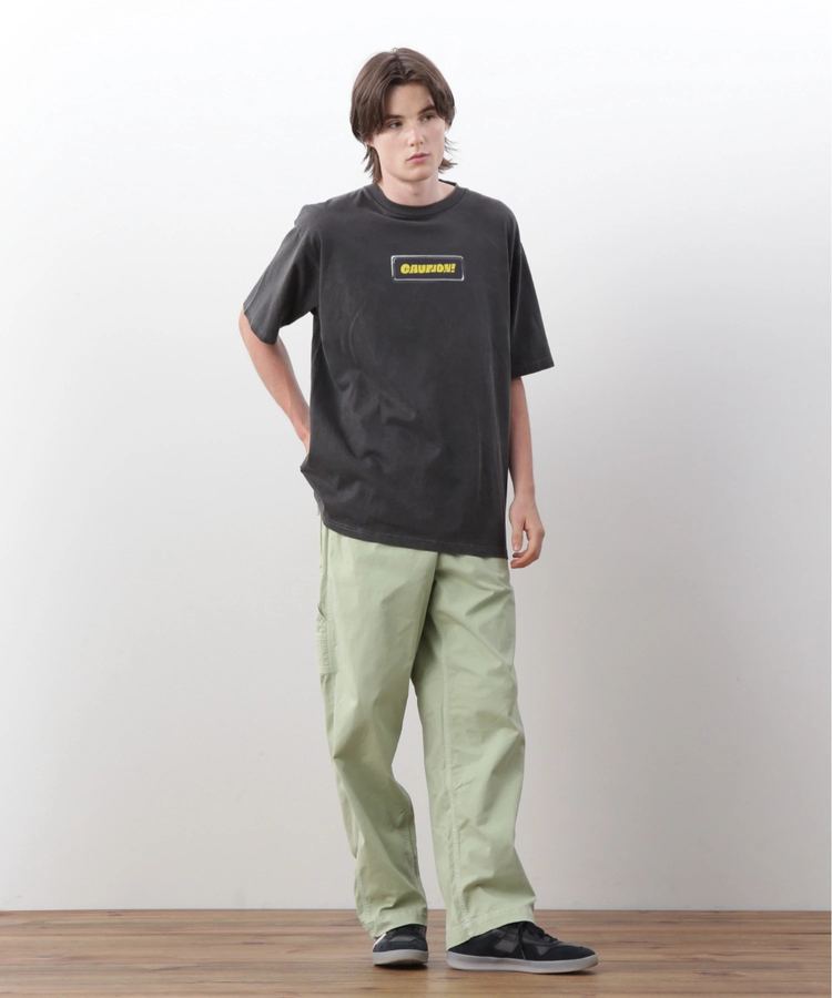 go slow caravan(ゴースローキャラバン) |MANASTASH/マナスタッシュ PUMICE TEE CAUTION! (MENS)