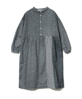 go slow caravan(ゴースローキャラバン) |NUEVO BLANCA/ヌエヴォブランカ 柄切替起毛布帛OP (WOMENS)