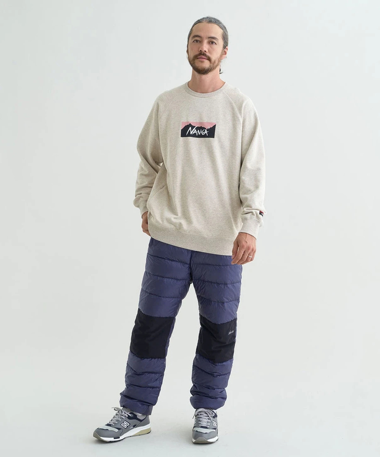 go slow caravan(ゴースローキャラバン) |NANGA/ナンガ ECO HYBRID BOX LOGO SWEAT SHIRT (MENS)