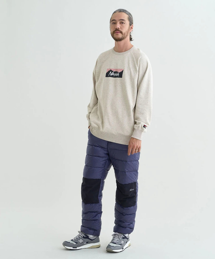 go slow caravan(ゴースローキャラバン) |NANGA/ナンガ ECO HYBRID BOX LOGO SWEAT SHIRT (MENS)
