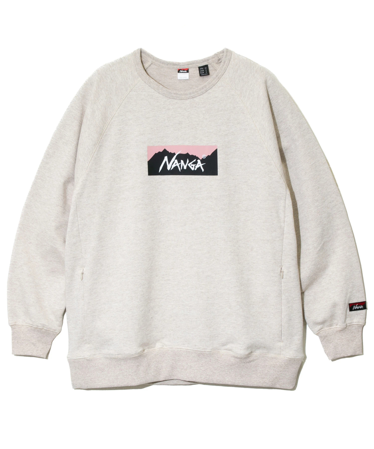 go slow caravan(ゴースローキャラバン) |NANGA/ナンガ ECO HYBRID BOX LOGO SWEAT SHIRT (MENS)