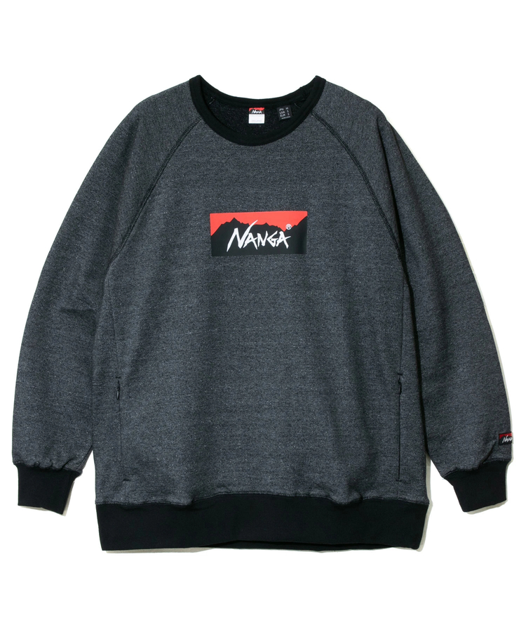 go slow caravan(ゴースローキャラバン) |NANGA/ナンガ ECO HYBRID BOX LOGO SWEAT SHIRT (MENS)