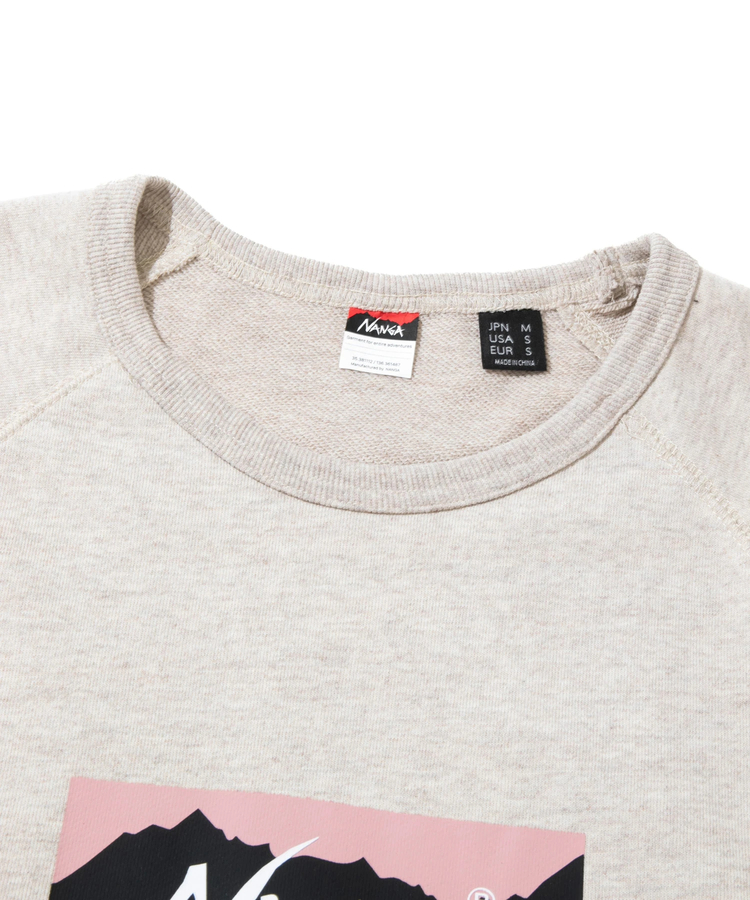 go slow caravan(ゴースローキャラバン) |NANGA/ナンガ ECO HYBRID BOX LOGO SWEAT SHIRT (MENS)