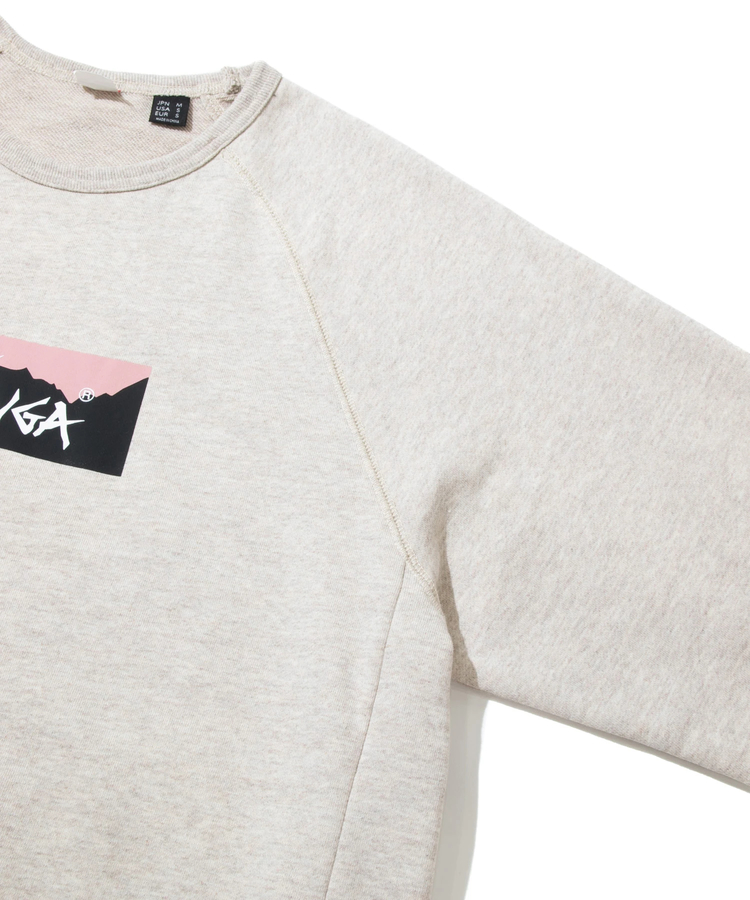go slow caravan(ゴースローキャラバン) |NANGA/ナンガ ECO HYBRID BOX LOGO SWEAT SHIRT (MENS)