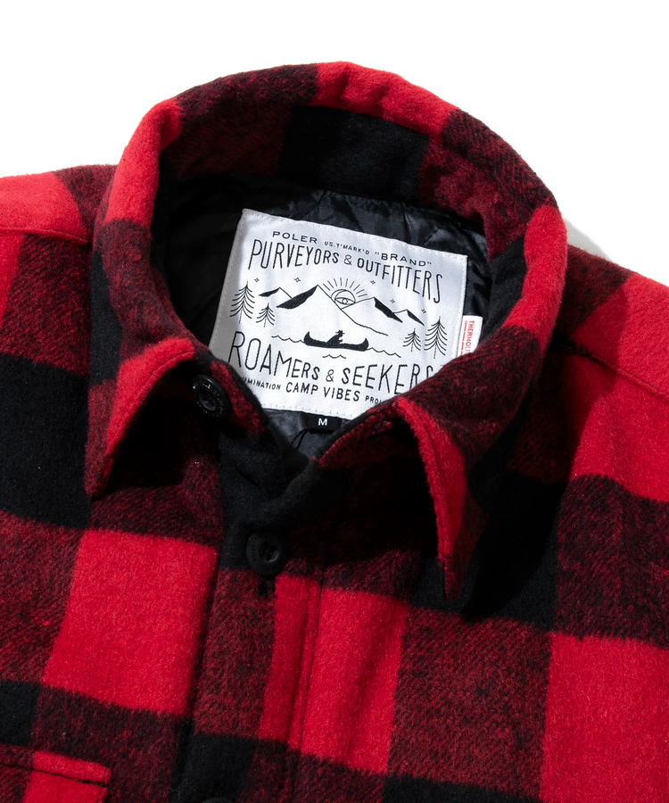 go slow caravan(ゴースローキャラバン) |POLeR/ポーラー INSULATED WOOL OVERSHIRT JACKET (MENS)