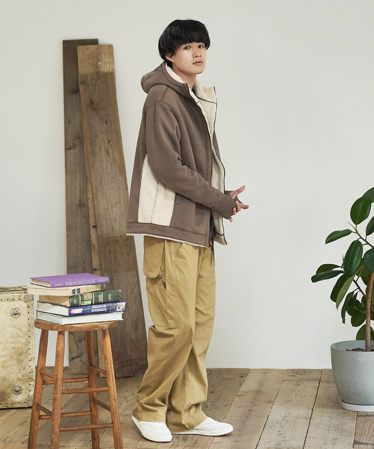 go slow caravan(ゴースローキャラバン) |DUCKSTER/ダックスター 裏毛/ボア ボンディング Rev.パーカー (MENS)