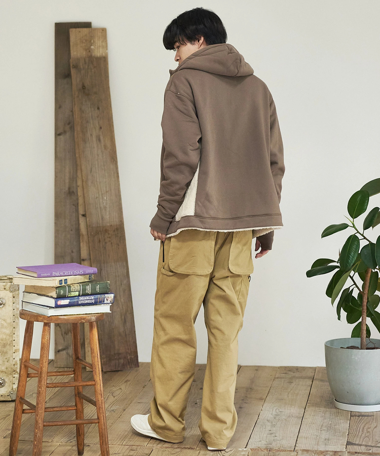 go slow caravan(ゴースローキャラバン) |DUCKSTER/ダックスター 裏毛/ボア ボンディング Rev.パーカー (MENS)