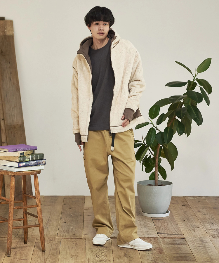 go slow caravan(ゴースローキャラバン) |DUCKSTER/ダックスター 裏毛/ボア ボンディング Rev.パーカー (MENS)