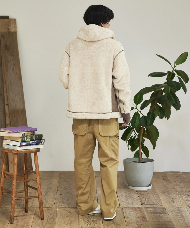 go slow caravan(ゴースローキャラバン) |DUCKSTER/ダックスター 裏毛/ボア ボンディング Rev.パーカー (MENS)