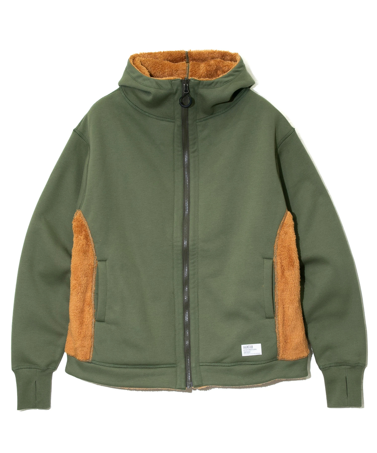 go slow caravan(ゴースローキャラバン) |DUCKSTER/ダックスター 裏毛/ボア ボンディング Rev.パーカー (MENS)