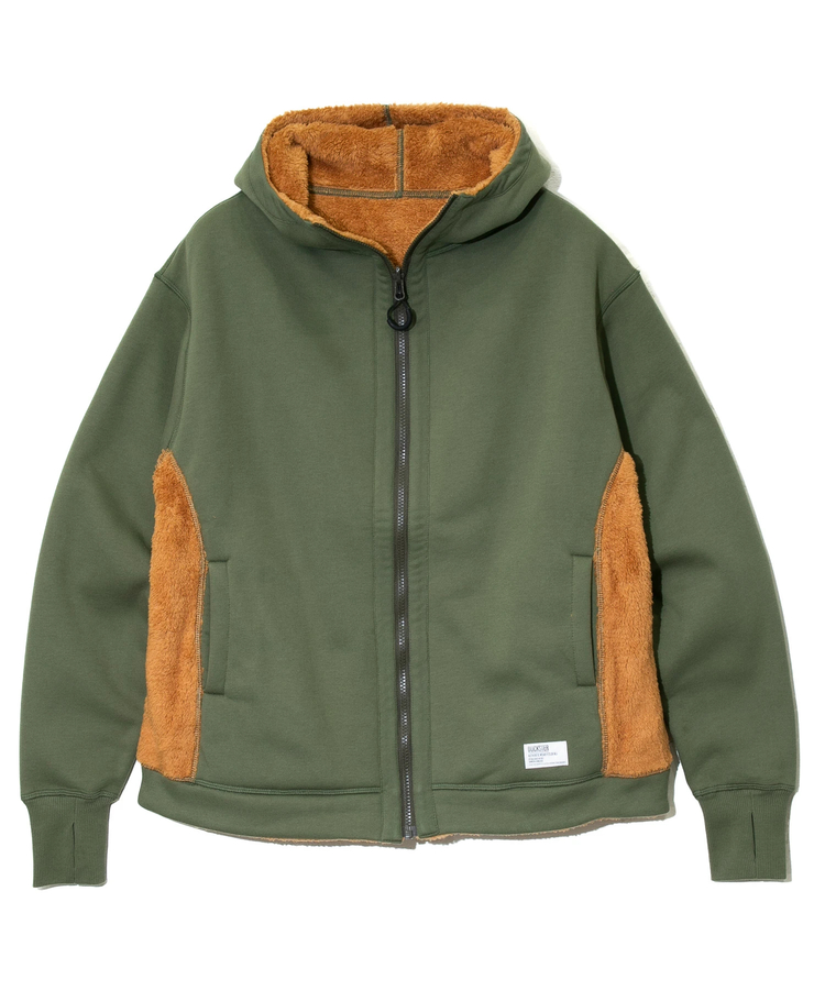 go slow caravan(ゴースローキャラバン) |DUCKSTER/ダックスター 裏毛/ボア ボンディング Rev.パーカー (MENS)
