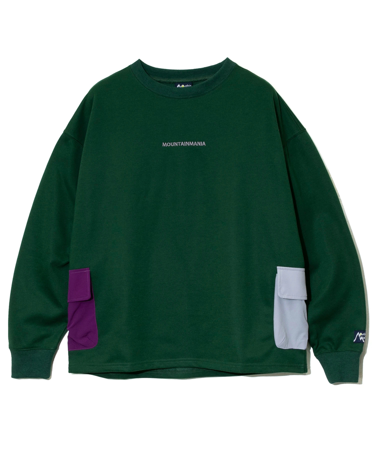 go slow caravan(ゴースローキャラバン) |MOUNTAIN MANIA/マウンテンマニア T/C裏毛サイドポケットクルースウェット (MENS)