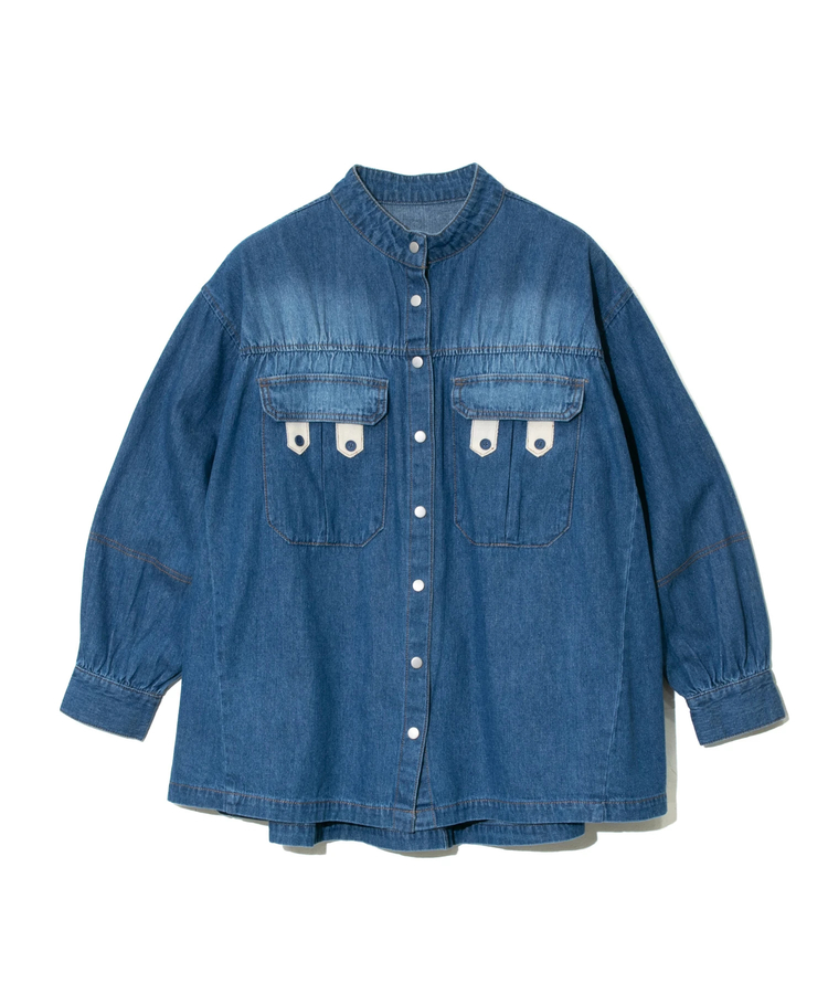 go slow caravan(ゴースローキャラバン) |Cotopone/コトポーネ ミリタリーワークポケットチュニックシャツ (WOMENS)