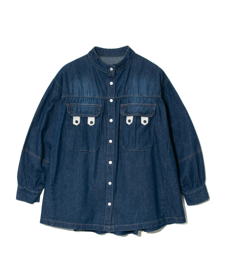 go slow caravan(ゴースローキャラバン) |Cotopone/コトポーネ ミリタリーワークポケットチュニックシャツ (WOMENS)
