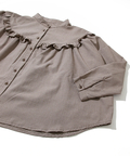 go slow caravan(ゴースローキャラバン) |COLORK/カラック 同色ギンガムヨーク切替フリルBL (WOMENS)