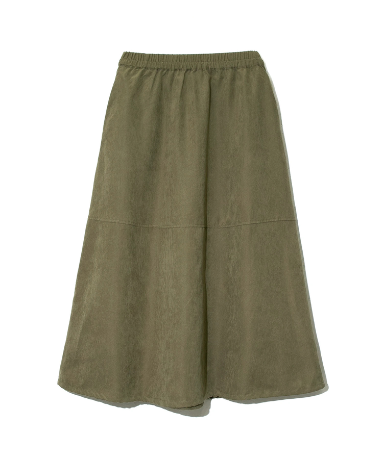 go slow caravan(ゴースローキャラバン) |le colis/ルコリ T/Nピーチスキン裾ドロストスカート (WOMENS)