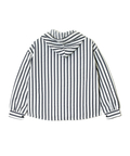 go slow caravan(ゴースローキャラバン) |NUEVO BLANCA/ヌエヴォブランカ ストライプサッカー布帛シャツパーカー (WOMENS)