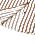 go slow caravan(ゴースローキャラバン) |NUEVO BLANCA/ヌエヴォブランカ ストライプサッカー布帛シャツパーカー (WOMENS)