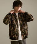 go slow caravan(ゴースローキャラバン) |Revo./レヴォ ゴブラン総柄織り ジップアップブルゾン (MENS)
