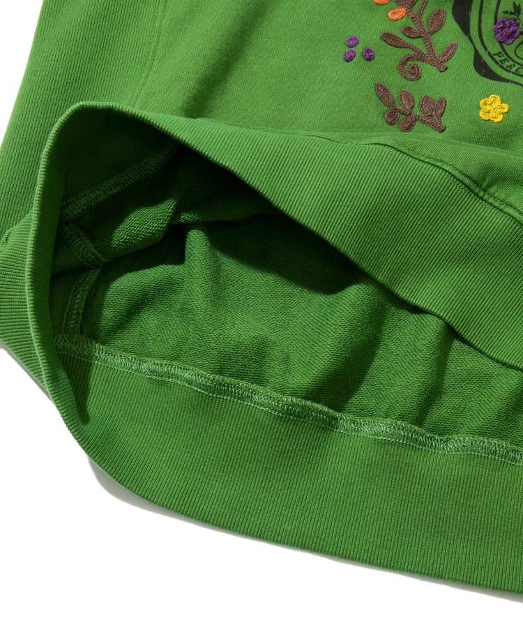 go slow caravan(ゴースローキャラバン) |CUBE SUGAR/キューブシュガー 裏毛刺繍入りカレッジトレーナー (WOMENS)