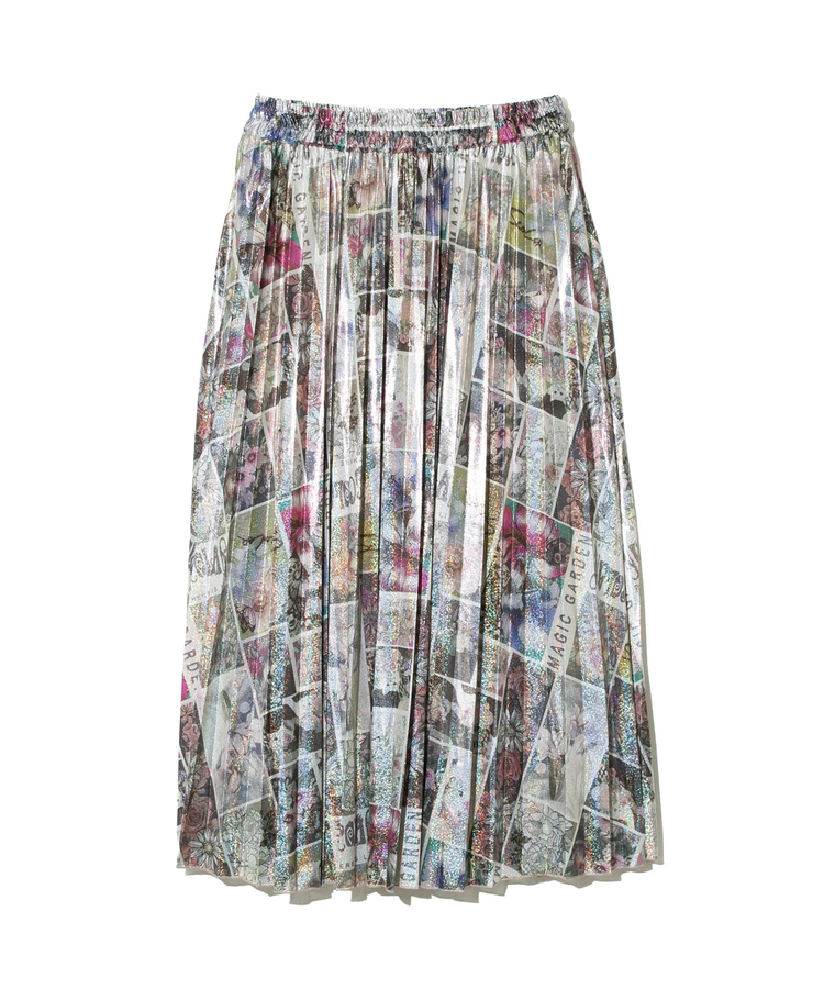 go slow caravan(ゴースローキャラバン) |ScoLar/スカラー 柄メタリックプリーツSK (WOMENS)