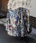 go slow caravan(ゴースローキャラバン) |ScoLar/スカラー 柄メタリックプリーツSK (WOMENS)