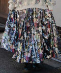 go slow caravan(ゴースローキャラバン) |ScoLar/スカラー 柄メタリックプリーツSK (WOMENS)