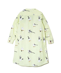 go slow caravan(ゴースローキャラバン) |シマエナガ ノーカラーシャツワンピース (WOMENS)