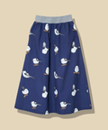 go slow caravan(ゴースローキャラバン) |シマエナガ ウエストリブフレアスカート (WOMENS)