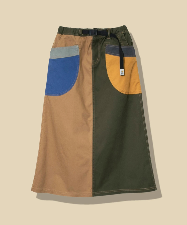 go slow caravan(ゴースローキャラバン) |ストレッチキャンバス脇ポケクレイジースカート (WOMENS)