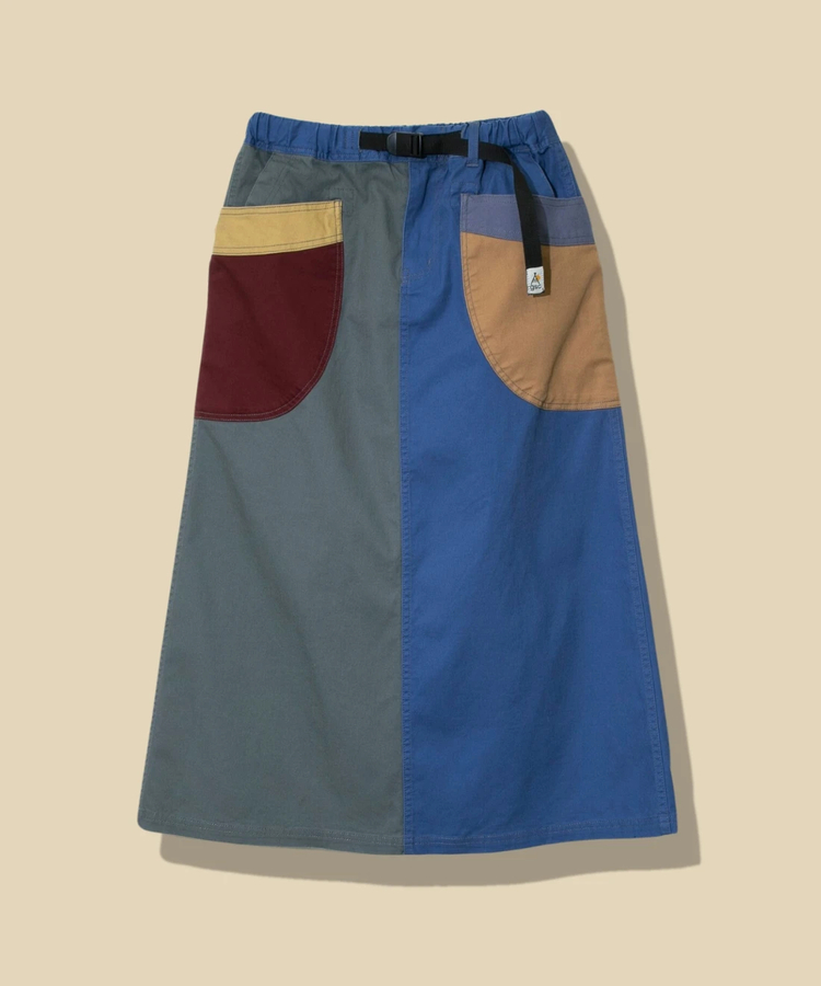 go slow caravan(ゴースローキャラバン) |ストレッチキャンバス脇ポケクレイジースカート (WOMENS)