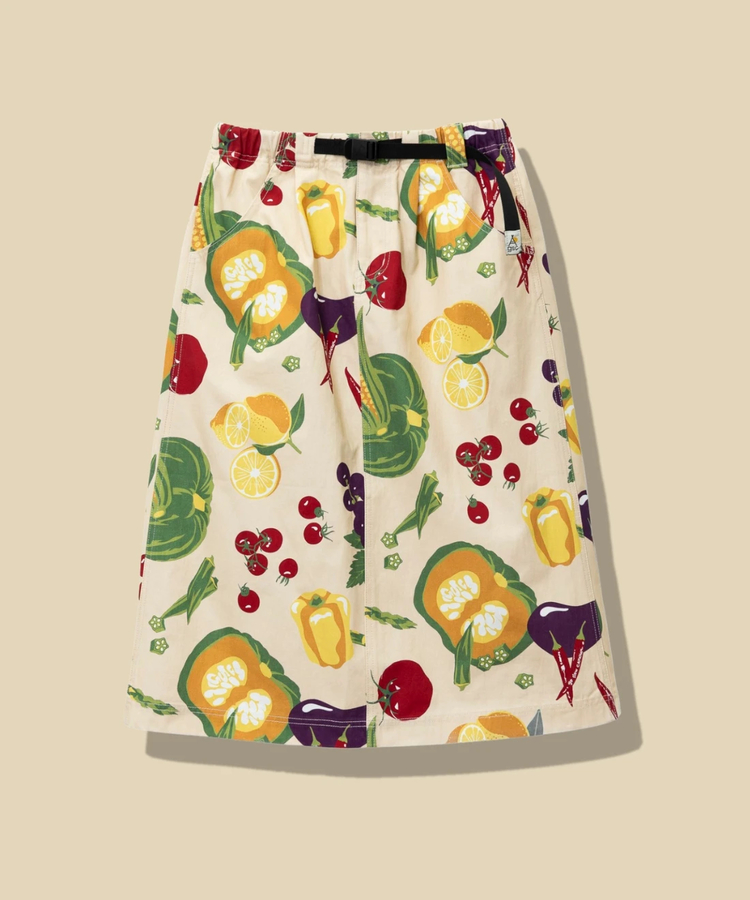 go slow caravan(ゴースローキャラバン) |キャンバスベジタブルフルーツスカート (WOMENS)