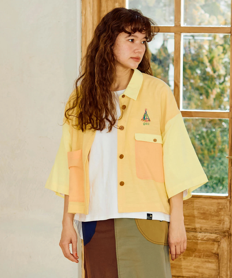 go slow caravan(ゴースローキャラバン) |C/Rミドルスリーブシャツ (WOMENS)